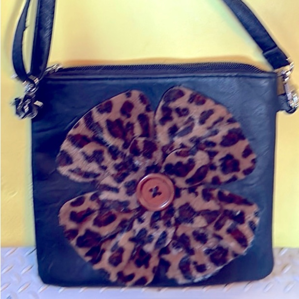 Vintage leather mini handbag